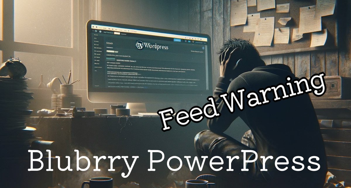 Warning Blubrry PowerPress