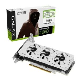 GK-RTX4060-E8GB/WHITE/LP | 玄人志向 NVIDIA　GeForce RTX 4060 搭載 ロープロファイル対応 グラフィックボード　GK-RTX4060-E8GB/WHITE/LP